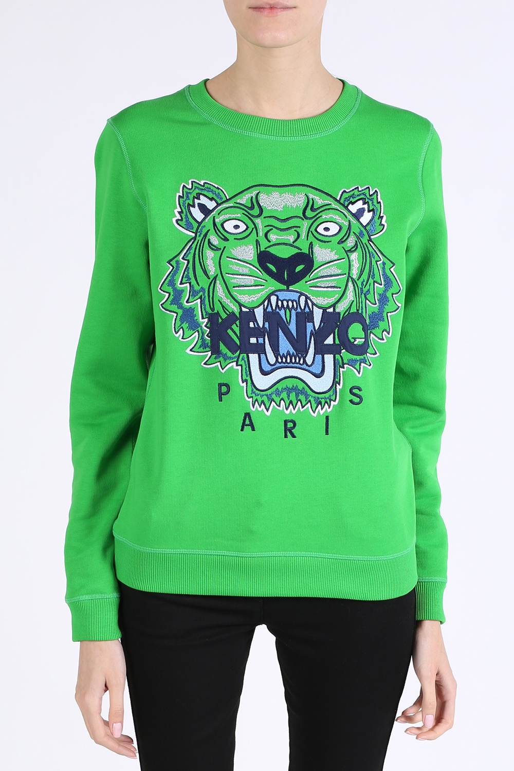 PochtaShops - embroidered sweatshirt linnen | Men's - Kenzo Tiger